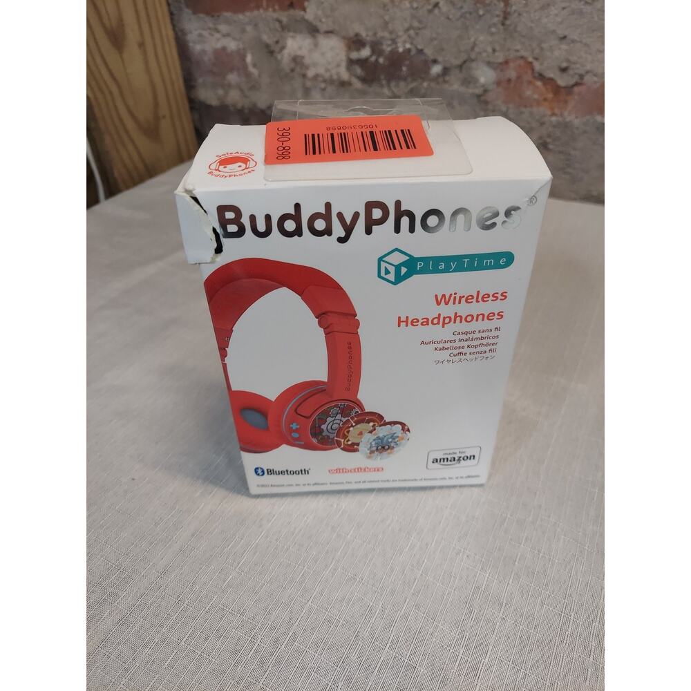 BuddyPhones PlayTime Wireless Headphones SafeAudio Bluetooth Kids Volume Limited